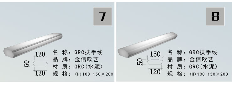 GRC扶手线